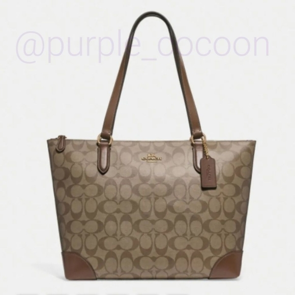Coach Zip Top Tote - Picture 1 of 3